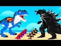 Evolution Of SUPER-DINOSAUR vs Evolution Of VENOM-GODZILLA : Who Is The King Of Monsters?