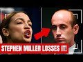 Stephen Miller GOES CRAZY About AOC on LIVE TV