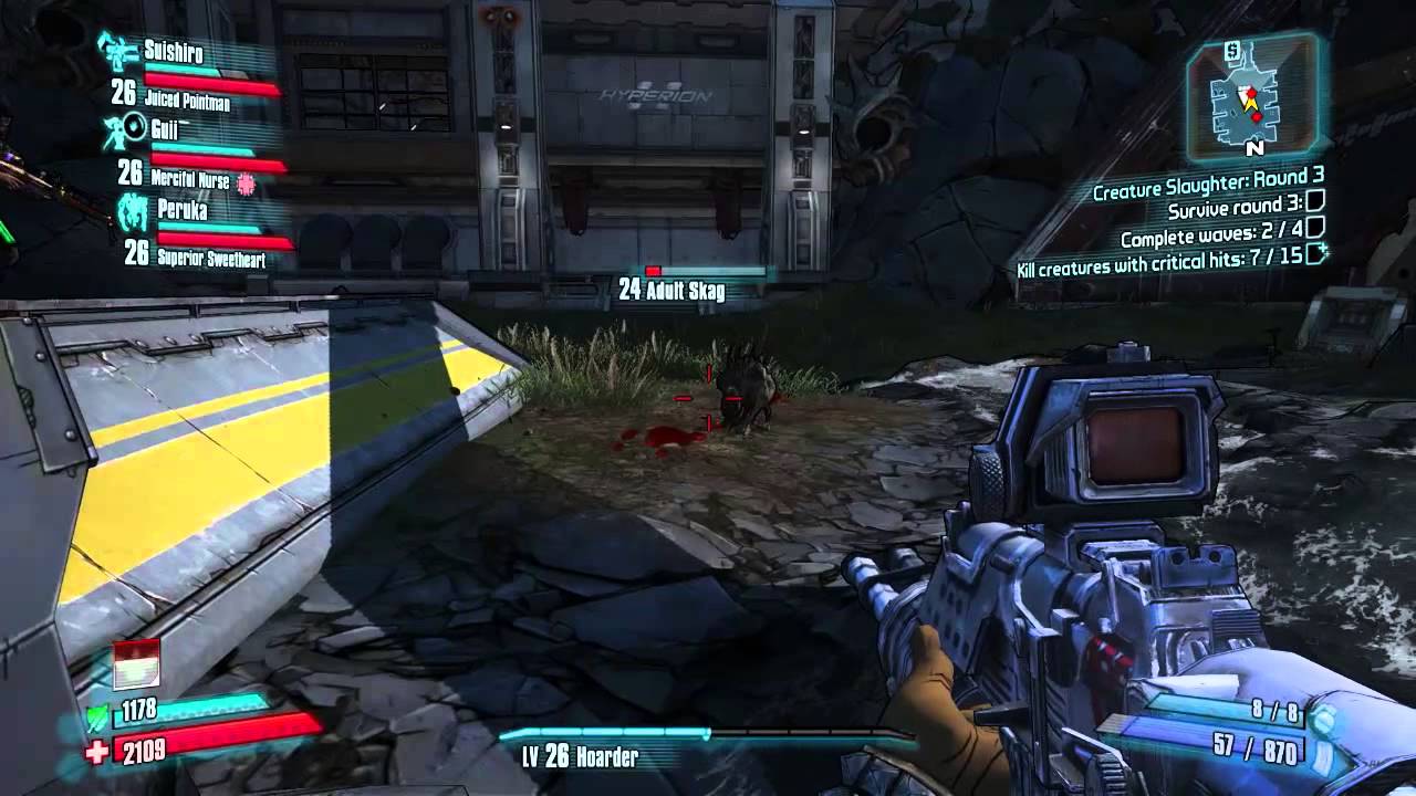 Borderlands 2 SIDE QUEST TIME!! Creature Slaughter Dome 3 YouTube