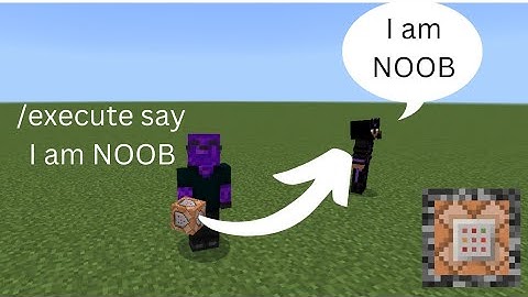 /execute tutorial -Minecraft Bedrock