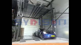 3 Level 6 Car Stack System 4 TonsLayer   Custom Multi 4 Post Triple Parking Lift by SYRISON