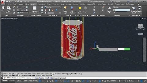 AutoCAD Material Editing With Sylindrical And Spherical Mapping