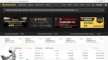 Crypto World Evolution trading bots - Creating the API in Binance to be used with CWE bot