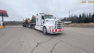 CANADA TRUCKING BIG MACHINES DRYDEN ON TO KAPUSKASING ON