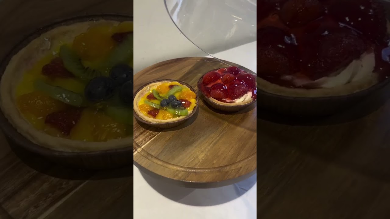 Multi use Acacia Wood cake stand and serving tray 