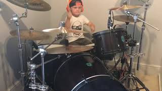 Pull harder on the strings of your martyr (Trivium) Drum cover. Caleb H - age 5!