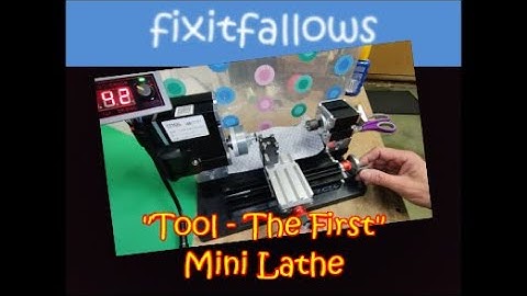 TOOL THE FIRST - Mini lathe TZ20002MG with PWM motor governor / speed control . IT TURNS STEEL !!!
