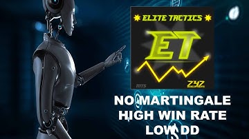 ELITE TACTICS MT5: NO MARTINGALE, HIGH WIN RATE, LOW DD (DLL VERSION)