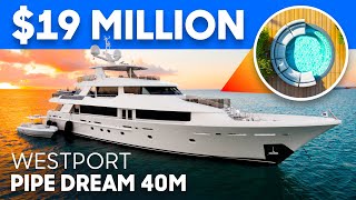 Inside a $19,000,000 Superyacht | Westport 130 Pipe Dream