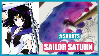 Satisfying Watercolor Drawing - Sailor Saturn - Sailor Moon Film Sf Art
