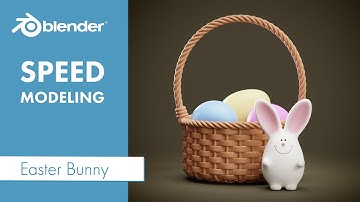 Easter Bunny Speed Modeling In Blender