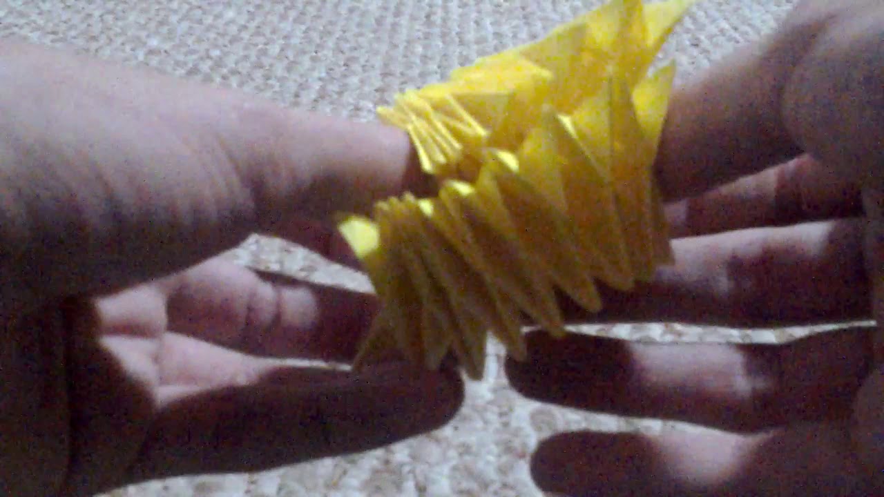 Origami mosaico de piña ( Jeremy Shafer) Origami pinaple tessellation ...