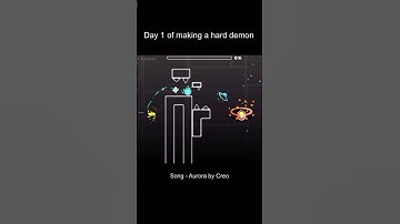Day 1 of making a hard demon #geometrydash  #gd #caketraining