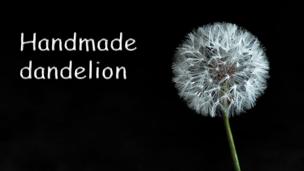 How to Make Realistic Fluffy Dandelion. Tutorial for beginners