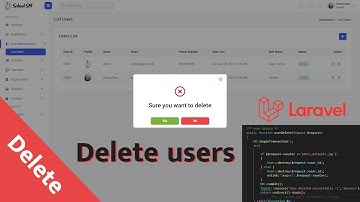 Delete user management Laravel 9 | School Management