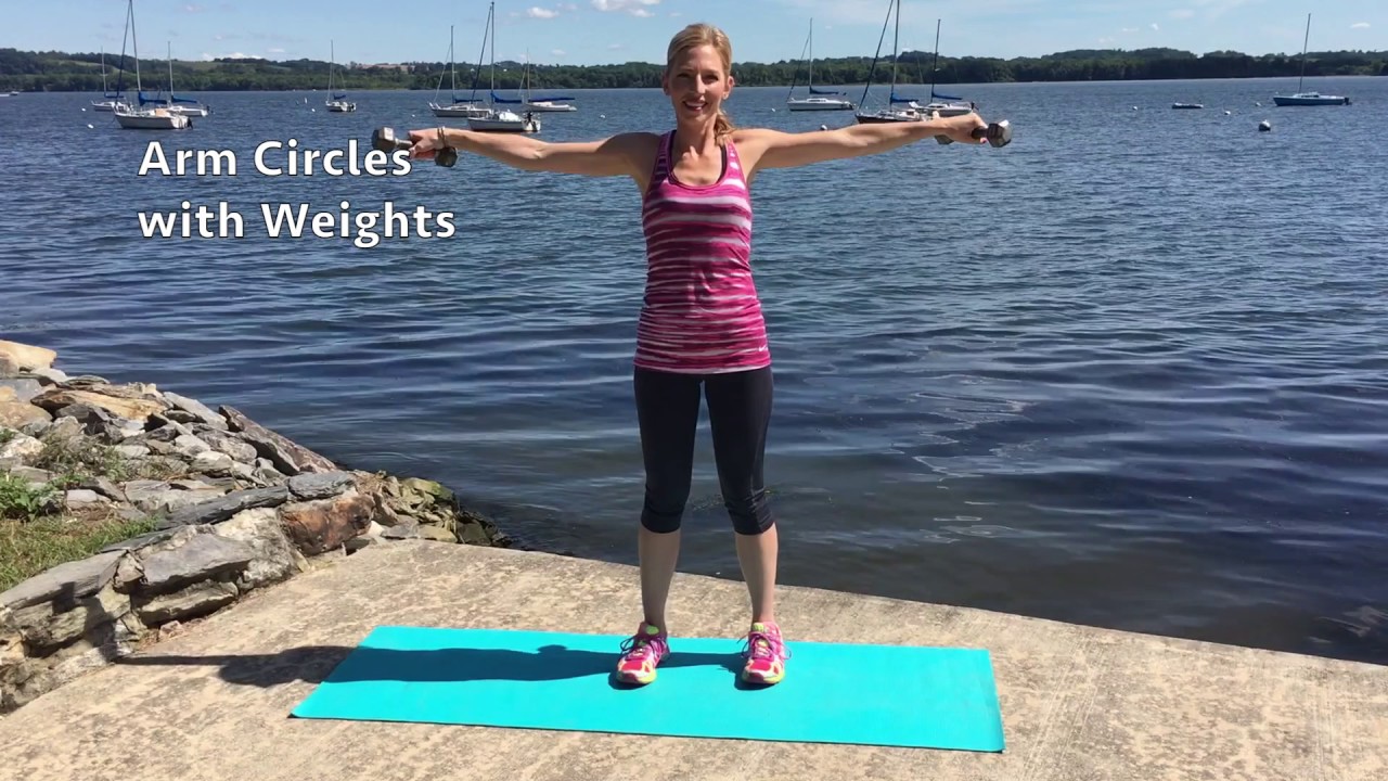 Arm Circles with Weights - YouTube