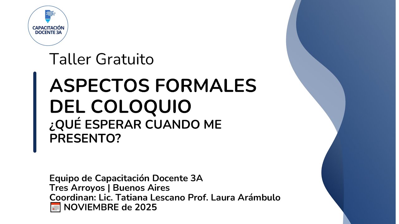 CLAVES PARA LA PRUEBA DE SELECCIÓN: LOS ASPECTOS FORMALES DEL COLOQUIO