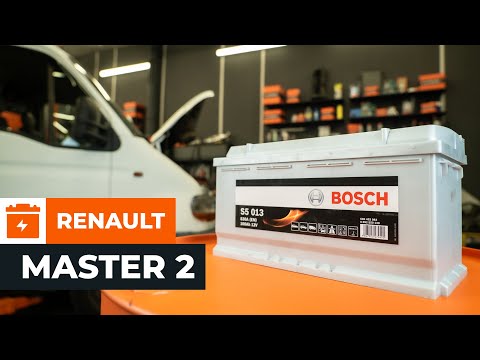 Hoe de accu te vervangen van de RENAULT MASTER 2 Van [AUTODOC-HANDLEIDING]