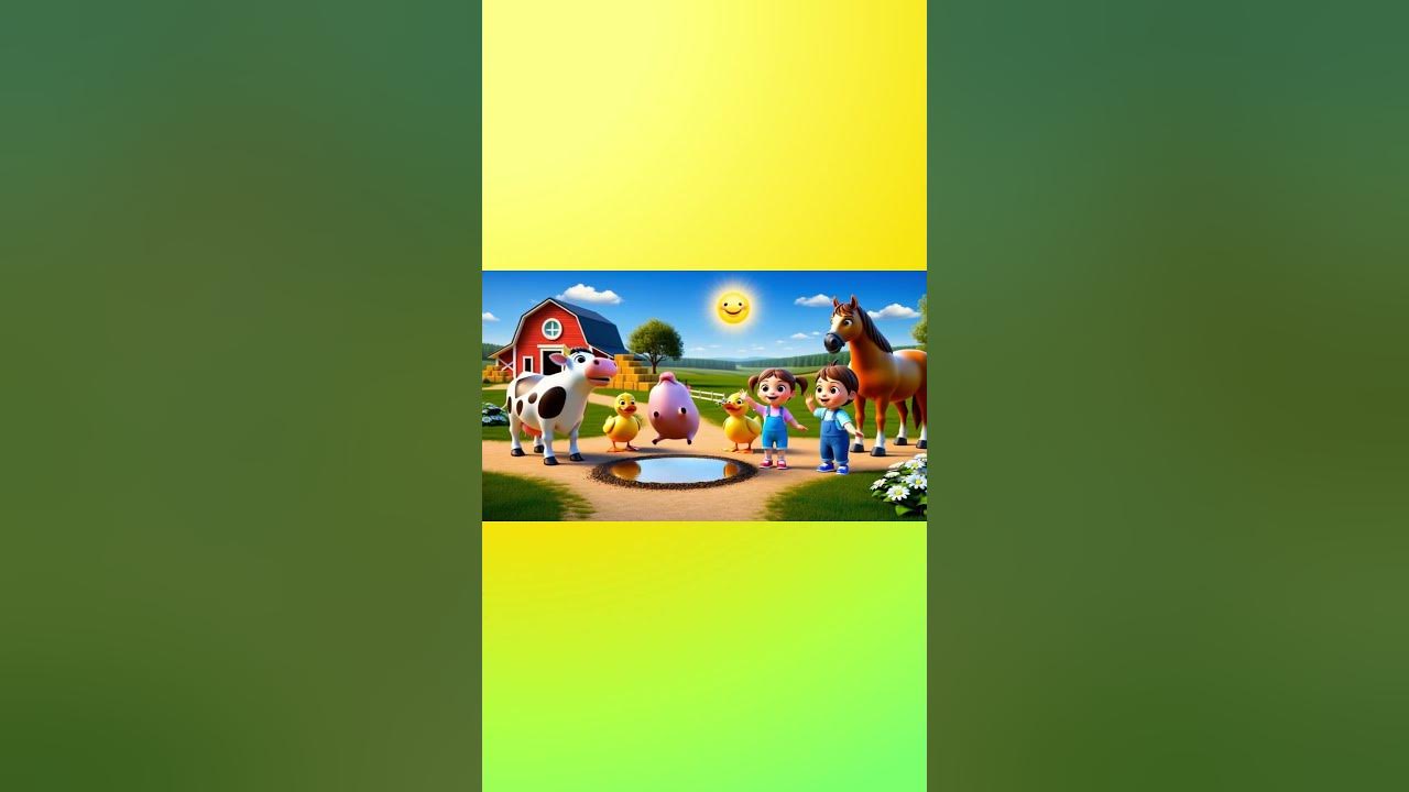 Nastya Cocomelon Holiday Farm Kids Song - Hooray Kids Music #shorts #animals #farm #hooraykidssongs