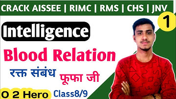 Blood Relation | Reasoning Blood Relation | Intelligence For Sainik School | Rimc | RMS | Reasoning
