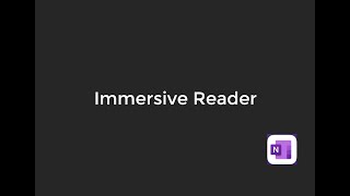 7.2 Immersive Reader of OneNote for iPad