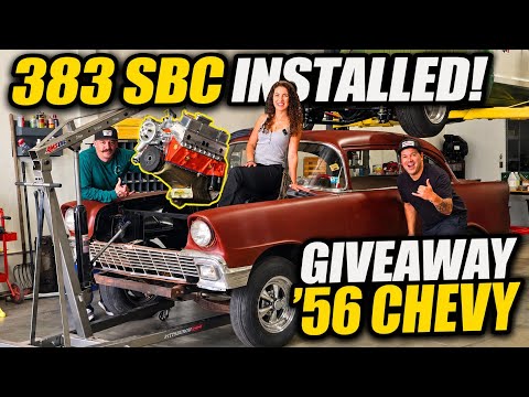 Built NOT Bought 1956 Chevy – Installing the 383 SBC & 4-Speed