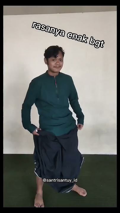 kenapa sih kalau pake sarung gak suka pake daleman?? #shorts