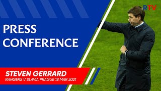 PRESS CONFERENCE | Steven Gerrard | Rangers 0-2 Slavia Prague