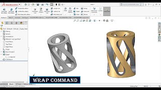 Wrap command | Solidworks Wrap Command | Wrap command in solidworks | Wrap in Solidworks