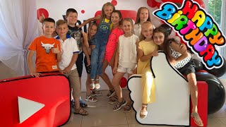 День Рождения Ярославы YouTube Birthday Paty