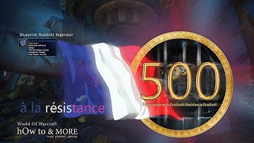 500 Rustbold Resistance Reputation from Rustbolt Kegerator Quest in Mechagon