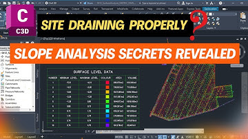 4.12B Slopes and Slope Arrows Analysis to Determine Site Drains |Add Legend Table for Slope Analysis