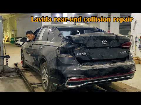 Official repair of Volkswagen Lavida rear side accident