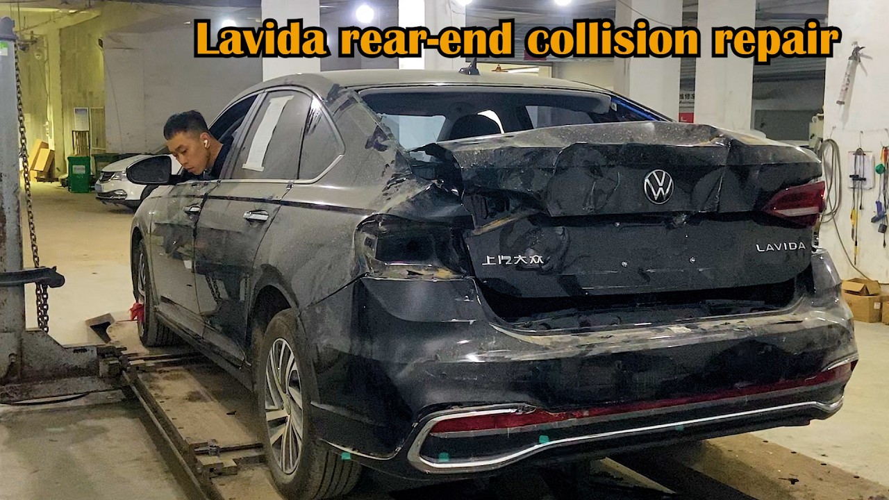 Official repair of Volkswagen Lavida rear side accident