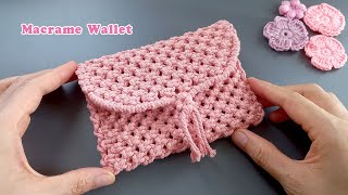 DIY | Macrame wallet tutorial | Step by step | Chompu Macrame