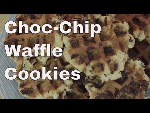 🔵 How To Make Chocolate Chip Waffle Cookies || Glen & Friends Cooking