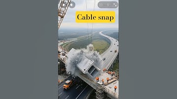 Cables Snap — Bridge Fall Like a Rocks! #construction #fail #bridge #engineering