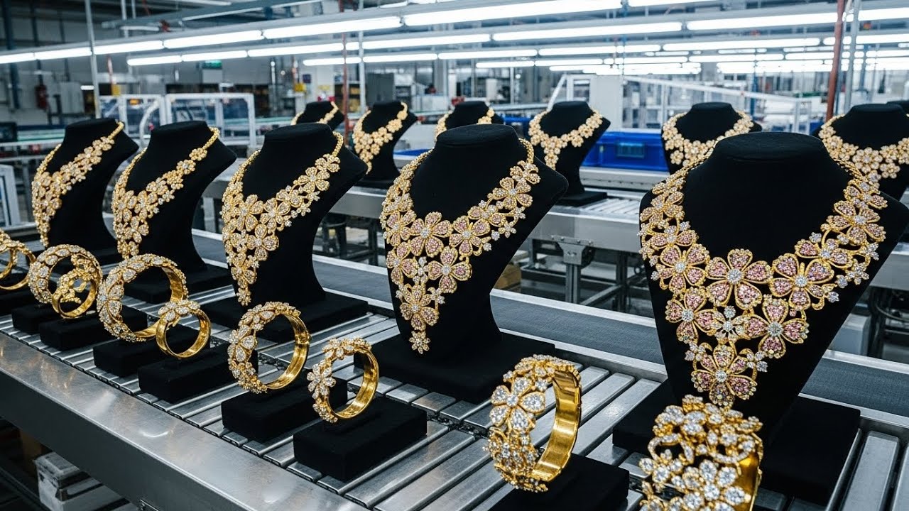 Inside a Modern Gold Jewelry Factory From Raw Ore to 5 Million Luxury Pieces Full Process