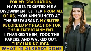 My Parents Gave Me Disownment Papers For My Graduation... Until The CEO Called My Name...They Froze