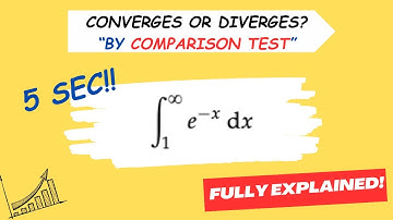 Test for Convergence using Comparison Test: The Integral of e^(-x^2) from 1 to Infinity