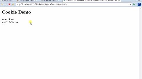 Session management using Cookie