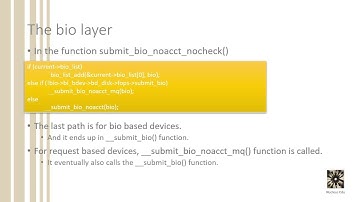 A deeper look into the Linux block layer - The Bio layer