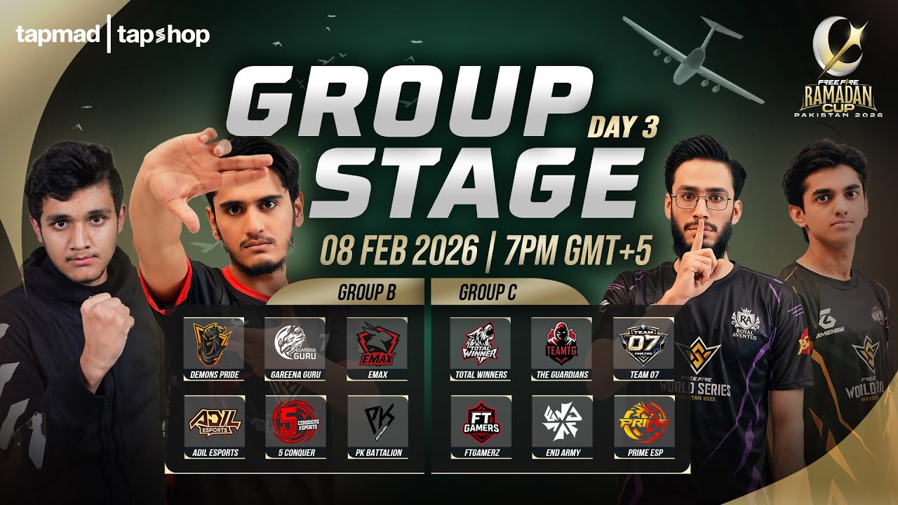 Group Stage Day 3 | B vs C | Ramadan Cup PK 2026