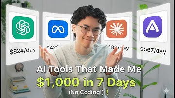 AI-tools die mij in 7 dagen $ 1.000 opleverden (zonder te programmeren!)🤑