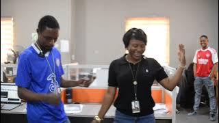 Our Business Development Officer, Taiwo vibes to @tiwasavage Mega Money song. #missionpossible