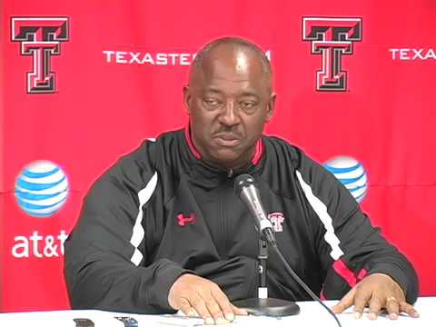 Texas Tech Defensive Coordinator Ruffin McNeill ta...