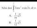 Integral Substitusi Trigonometri, Siap UNBK SMA