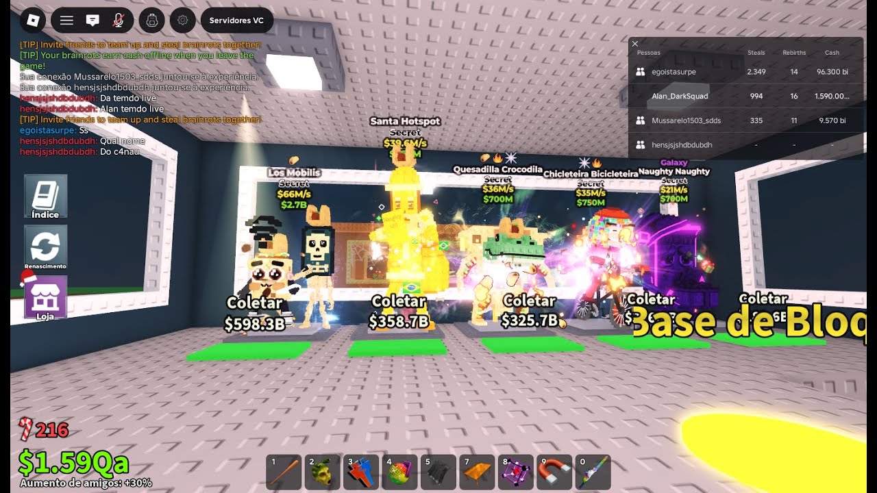 PVP no roube um brainrot 