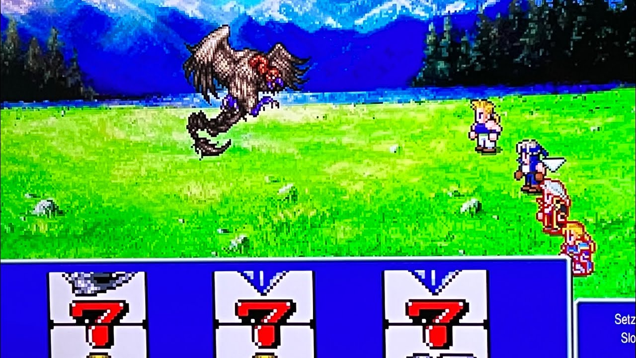 FINAL FANTASY VI - Pixel Remaster (PS4/PS5):  Setzer 777 Joker's Death Roll - Easy Cheese