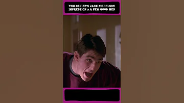 Tom Cruise S Jack Nicholson Impression In A Few Good Men Tomcruise 90smovies Moviefacts Movie 